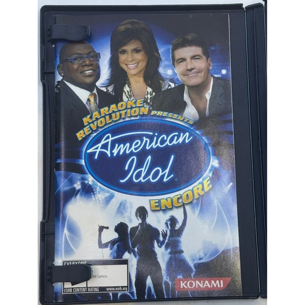Karaoke Revolution Presents American Idol Encore Sony PlayStation 2 PS2 Game CIB